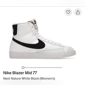 Nike Blazer Mid 77 Next Nature White Black Sneakers